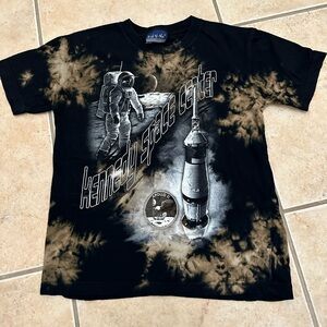 Youth Large Kennedy Space Center Black/Brown Tie-Dye Shirt